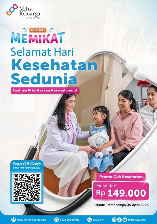 Promo MEMIKAT Hari Kesehatan Sedunia 2026, Cek Kesehatan Mulai dari Rp149 Ribu\!