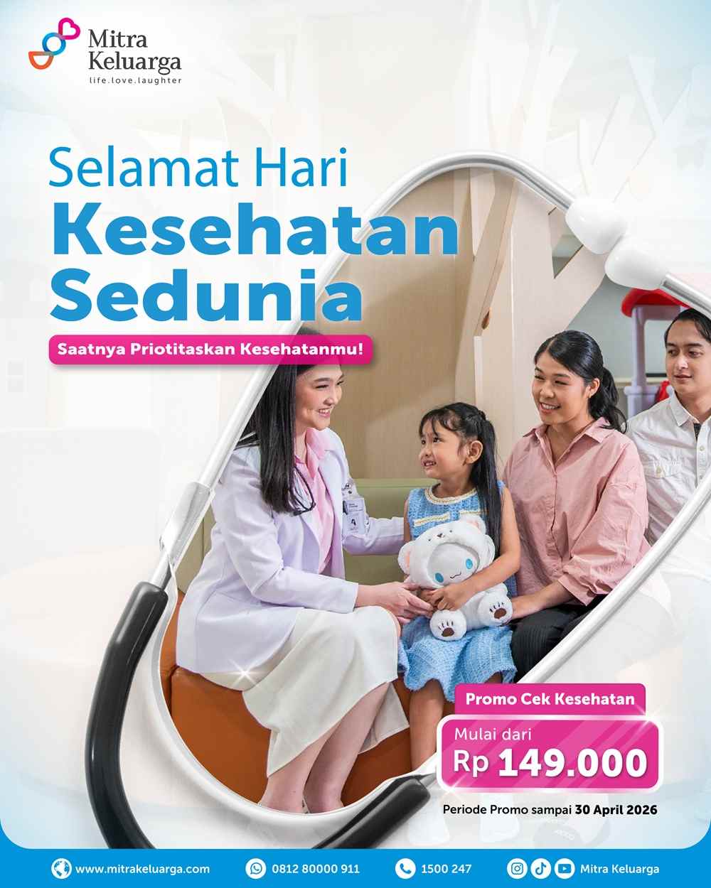 Promo MEMIKAT Hari Kesehatan Sedunia 2026, Cek Kesehatan Mulai dari Rp149 Ribu\!